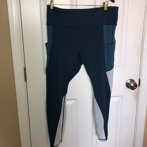 Athleta colorblock leggings